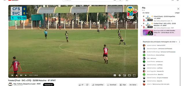 8ºJIFMT: transmissões ao vivo batem 100 mil visualizações